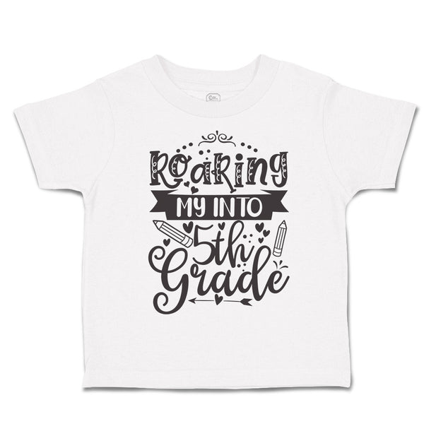 Toddler Clothes Roaring My into 5Th Grade Style A Toddler Shirt Cotton