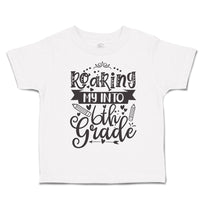 Toddler Clothes Roaring My into 6Th Grade Toddler Shirt Baby Clothes Cotton