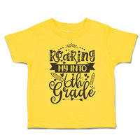 Toddler Clothes Roaring My into 6Th Grade Toddler Shirt Baby Clothes Cotton