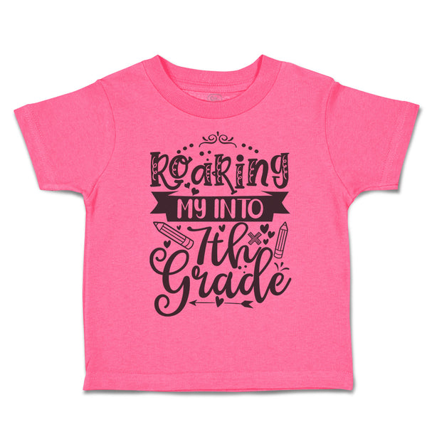 Toddler Clothes Roaring My into 7Th Grade Style A Toddler Shirt Cotton