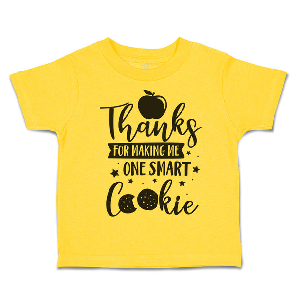 Toddler Clothes Thanks for Making Me 1 Smart Cookie Style C Toddler Shirt Cotton