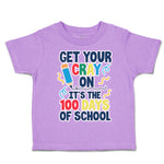 Toddler Clothes Get Your Crayon It's The 100 Days of School Toddler Shirt Cotton