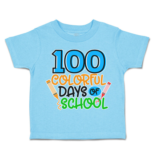 Toddler Clothes 100 Colourful Days of School Toddler Shirt Baby Clothes Cotton