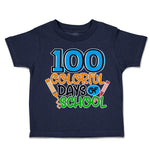 Toddler Clothes 100 Colourful Days of School Toddler Shirt Baby Clothes Cotton