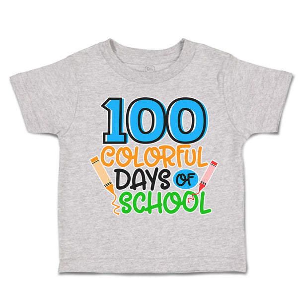 Toddler Clothes 100 Colourful Days of School Toddler Shirt Baby Clothes Cotton