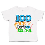 Toddler Clothes 100 Colourful Days of School Toddler Shirt Baby Clothes Cotton