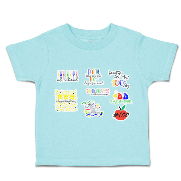 Toddler Clothes 100 Days of School with Star Toddler Shirt Baby Clothes Cotton