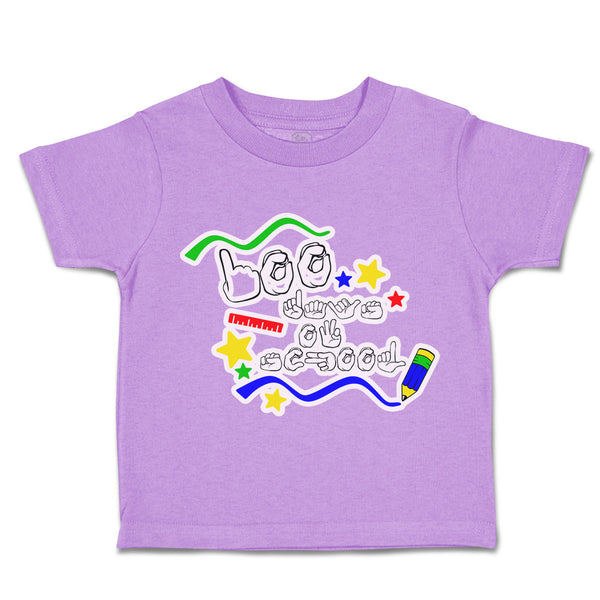 Toddler Clothes 100 Days of School Hand Language Toddler Shirt Cotton