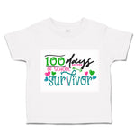 Toddler Clothes 100 Days of School Survivor Toddler Shirt Baby Clothes Cotton