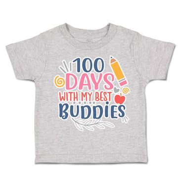 Toddler Clothes 100 Days with My Best Buddies Toddler Shirt Baby Clothes Cotton