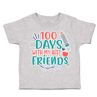 Toddler Clothes 100 Days with My Best Friends Toddler Shirt Baby Clothes Cotton