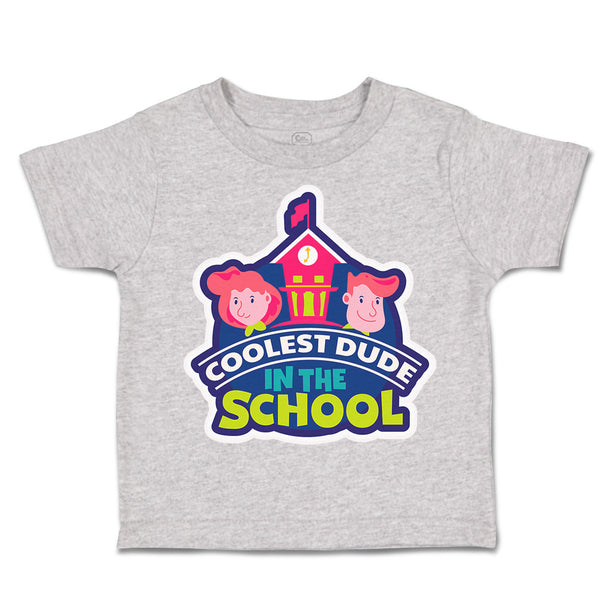 Toddler Clothes Coolest Dude in The School Toddler Shirt Baby Clothes Cotton