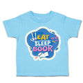 Toddler Clothes Eat Sleep Book Toddler Shirt Baby Clothes Cotton