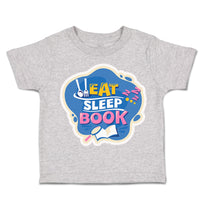 Toddler Clothes Eat Sleep Book Toddler Shirt Baby Clothes Cotton