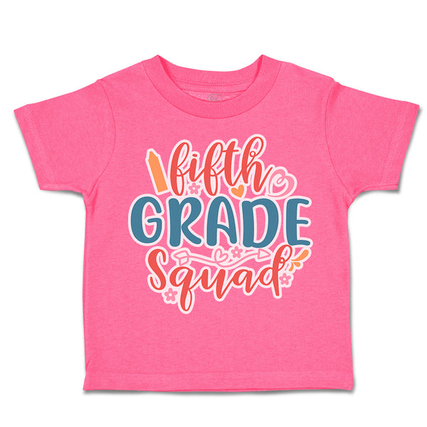 Toddler Clothes Fifth Grade Squad Toddler Shirt Baby Clothes Cotton