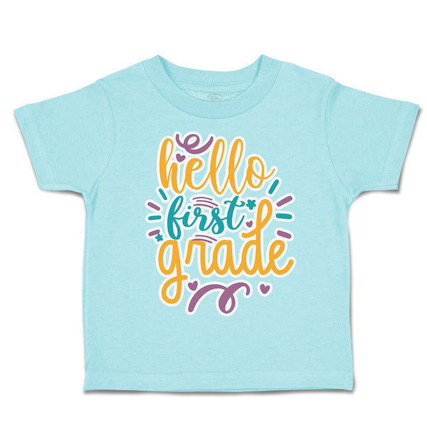 Toddler Clothes Hello First Grade Style A Toddler Shirt Baby Clothes Cotton