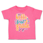 Toddler Clothes Hello First Grade Style A Toddler Shirt Baby Clothes Cotton