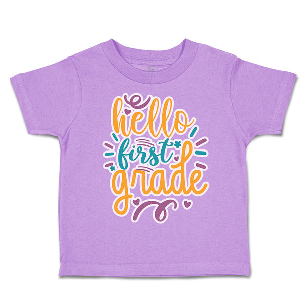Toddler Clothes Hello First Grade Style A Toddler Shirt Baby Clothes Cotton