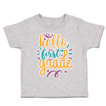 Toddler Clothes Hello First Grade Style A Toddler Shirt Baby Clothes Cotton