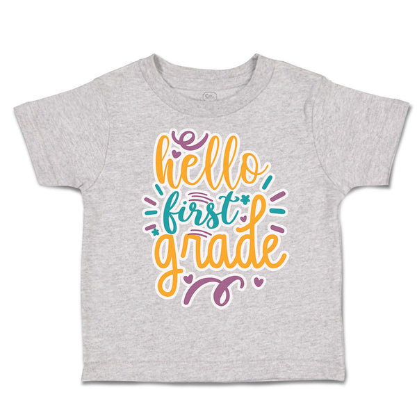 Toddler Clothes Hello First Grade Style A Toddler Shirt Baby Clothes Cotton