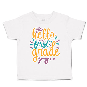 Toddler Clothes Hello First Grade Style A Toddler Shirt Baby Clothes Cotton