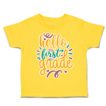 Toddler Clothes Hello First Grade Style A Toddler Shirt Baby Clothes Cotton