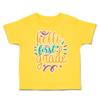 Toddler Clothes Hello First Grade Style A Toddler Shirt Baby Clothes Cotton