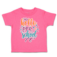 Toddler Clothes Hello pre School Toddler Shirt Baby Clothes Cotton