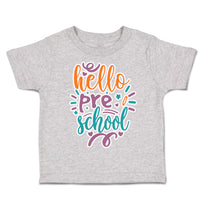 Toddler Clothes Hello pre School Toddler Shirt Baby Clothes Cotton