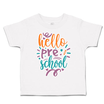 Toddler Clothes Hello pre School Toddler Shirt Baby Clothes Cotton