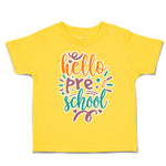 Toddler Clothes Hello pre School Toddler Shirt Baby Clothes Cotton