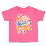 Toddler Clothes Hello Third Grade Style A Toddler Shirt Baby Clothes Cotton