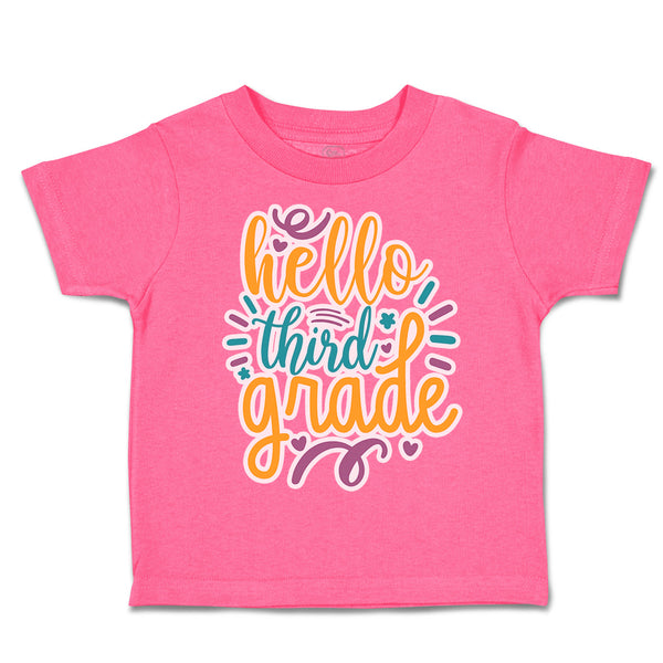 Toddler Clothes Hello Third Grade Style A Toddler Shirt Baby Clothes Cotton