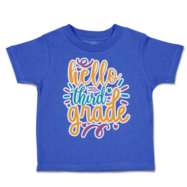 Toddler Clothes Hello Third Grade Style A Toddler Shirt Baby Clothes Cotton