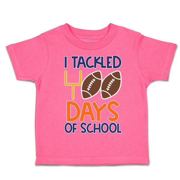 Toddler Clothes I Tackled 100 Days of School Toddler Shirt Baby Clothes Cotton