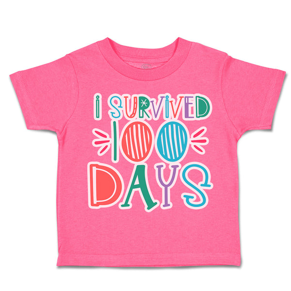 Toddler Clothes I Survived 100 Days of School Style D Toddler Shirt Cotton