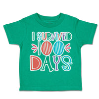 Toddler Clothes I Survived 100 Days of School Style D Toddler Shirt Cotton