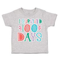 Toddler Clothes I Survived 100 Days of School Style D Toddler Shirt Cotton