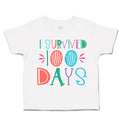 Toddler Clothes I Survived 100 Days of School Style D Toddler Shirt Cotton