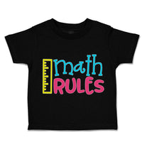 Toddler Clothes Math Rules Toddler Shirt Baby Clothes Cotton