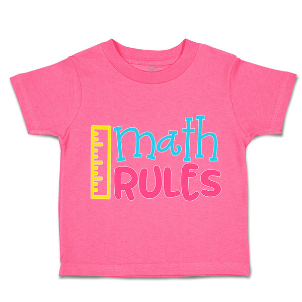 Toddler Clothes Math Rules Toddler Shirt Baby Clothes Cotton