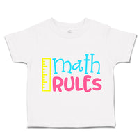 Toddler Clothes Math Rules Toddler Shirt Baby Clothes Cotton