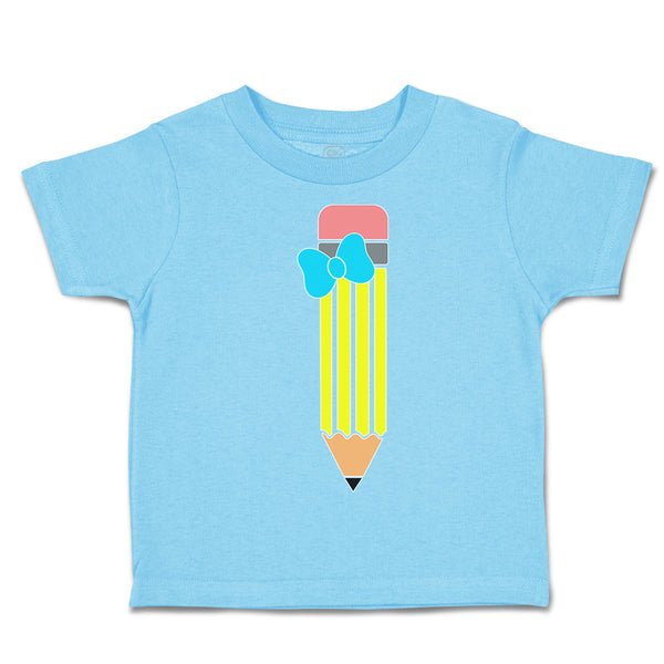 Toddler Clothes A Pencil with A Bow Toddler Shirt Baby Clothes Cotton
