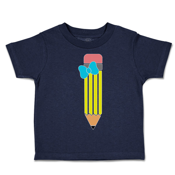 Toddler Clothes A Pencil with A Bow Toddler Shirt Baby Clothes Cotton