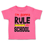 Toddler Clothes I'M Going to Rule My School Toddler Shirt Baby Clothes Cotton