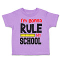Toddler Clothes I'M Going to Rule My School Toddler Shirt Baby Clothes Cotton