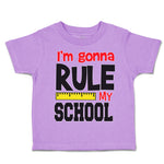 Toddler Clothes I'M Going to Rule My School Toddler Shirt Baby Clothes Cotton