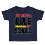 Toddler Clothes I'M Going to Rule My School Toddler Shirt Baby Clothes Cotton