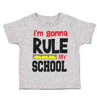 Toddler Clothes I'M Going to Rule My School Toddler Shirt Baby Clothes Cotton