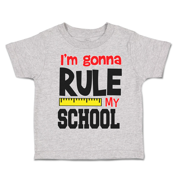 Toddler Clothes I'M Going to Rule My School Toddler Shirt Baby Clothes Cotton